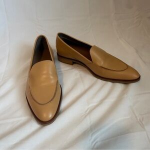 Everlane The Modern Loafer Tan Beige Leather Shoes Women's Size 9 Italy NEW